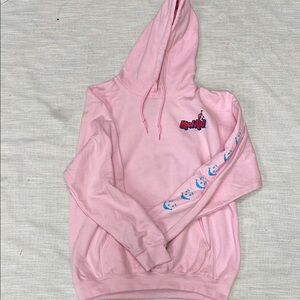 Pink Hoodie with Graphic Design